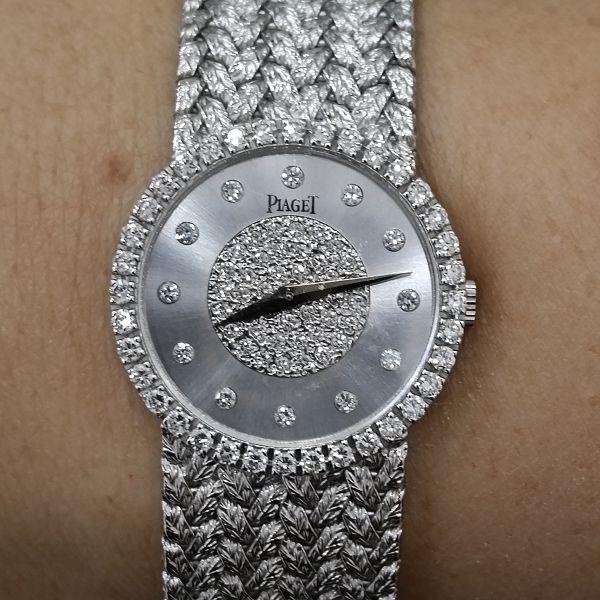 原裝 PIAGET 伯爵 小滿天星 18K金 手上鍊 女錶 9成5新 盒單齊 UR005